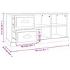 vidaXL TV-Schrank Betongrau 102x35,5x47,5 cm Holzwerkstoff