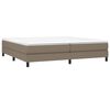 vidaXL Boxspringbettgestell Taupe 200x200 cm Stoff