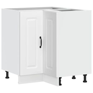 vidaXL K&uuml;chen-Eckunterschrank Kalmar Wei&szlig; Holzwerkstoff