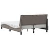 vidaXL Bett mit Matratze "Hanko" Taupe 140x200 cm Stoff