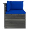 vidaXL Garten-Palettensofa 2-Sitzer mit Kissen Kiefer Massivholz