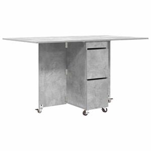 vidaXL Esstisch 2 pcs 140 x 80 x 77 cm Holzwerkstoff Betongrau