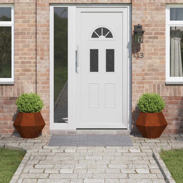 vidaXL Pflanzk&uuml;bel 2 pcs Rostig 50 x 50 x 40 cm Wetterfeststahl