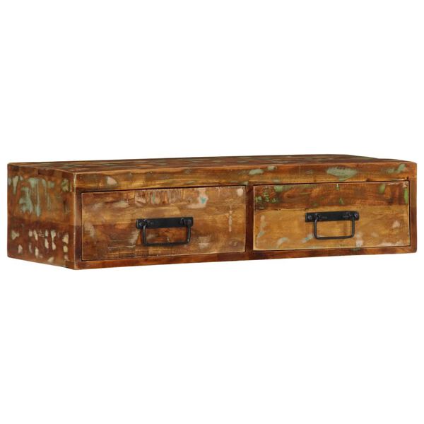 vidaXL TV-Wandschrank 80x30x19 cm Altholz Massiv