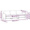 vidaXL 3-Sitzer-Sofa Dunkelgr&uuml;n 180 cm Samt