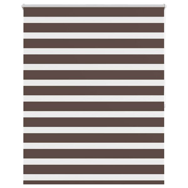 vidaXL Zebra-Rollo 140,9 x 175 cm, Stoffbreite 136,7 cm, Kaffeebraun