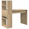 vidaXL Schreibtisch Sonoma-Eiche 113 x 54 x 120 cm Holzwerkstoff