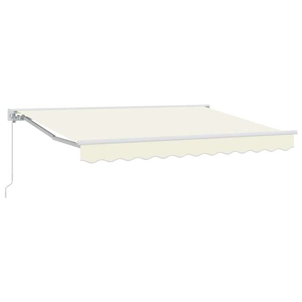 vidaXL Einziehbare Markise Creme 250 x 200 cm Aluminium und Stoff