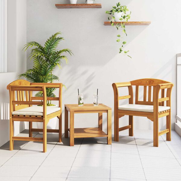 vidaXL Bank Nat&uuml;rlicher &Ouml;lfinish 68,5 x 46 x 82,5 cm Massivholz Akazie