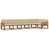 vidaXL Outdoor-Sofagarnitur mit Kissen 6 pcs Natur und Beige