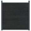 vidaXL Zaunelement Grau 353x186 cm WPC