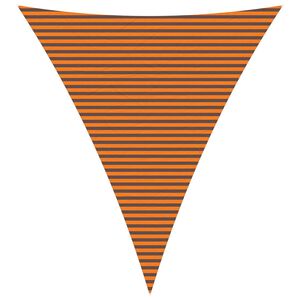 vidaXL Sonnensegel Orange und Braun 5 x 6 x 6 m 100 % Polyester Oxford