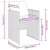 vidaXL Garten Essgruppe 5 pcs Beige Poly-Rattan