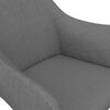 vidaXL B&uuml;rostuhl Drehbar Hellgrau Stoff