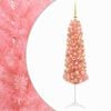 vidaXL K&uuml;nstlicher schmaler Weihnachtsbaum mit Weihnachtskugel 120 cm