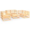 vidaXL 7-tlg. Garten-Lounge-Set mit Kissen Kiefer Massivholz