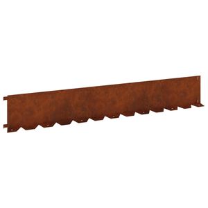 vidaXL Raseneinfassung 20 stk. 102 x 15 x 4 cm Stahl Rostig
