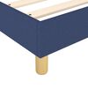 vidaXL Boxspringbett mit Matratze Blau 180x200 cm Stoff