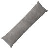 vidaXL Kissen HEERLEN Hellgrau 40 x 145 cm Mikrofaser Fleece
