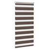vidaXL Zebra-Rollo 40,9 x 100 cm, Stoffbreite 36,7 cm, Kaffeebraun