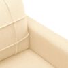 vidaXL 2-Sitzer-Sofa Creme 120 cm Stoff
