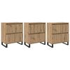 vidaXL Sideboard 3 stk. Artisan-Eiche 60 x 35 x 70 cm