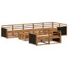vidaXL Outdoor-Sofagarnitur 9 pcs