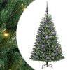 vidaXL K&uuml;nstlicher klappbarer Weihnachtsbaum mit 150 LEDs Gr&uuml;n 120 cm