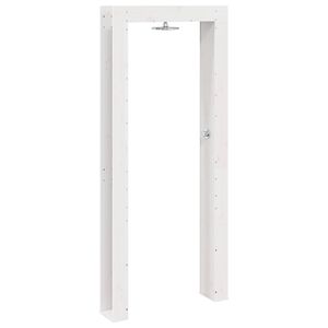 vidaXL Outdoor-Dusche 226 cm Massivholz Kiefer und Edelstahl Wei&szlig;