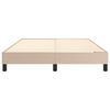 vidaXL Boxspringbettgestell Cappuccino-Braun 140x190 cm Kunstleder