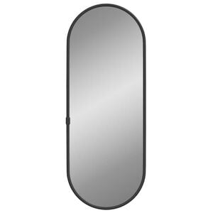 vidaXL Wandspiegel Schwarz 40x15 cm Oval