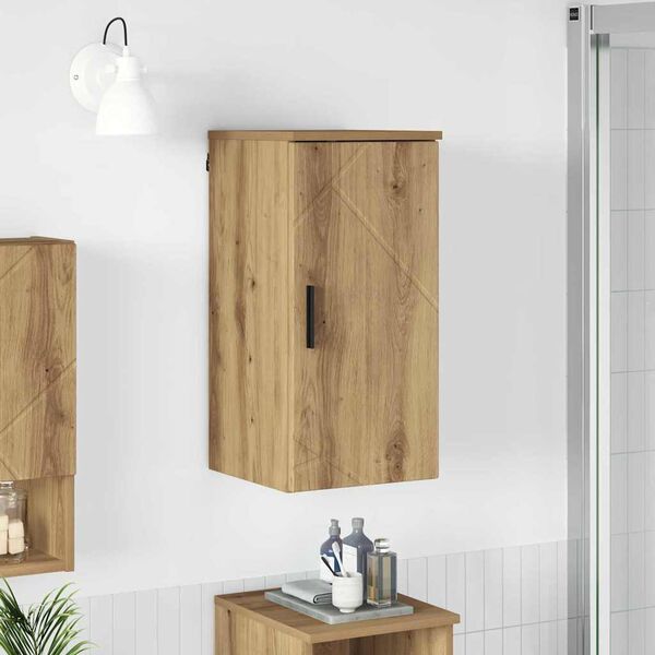 vidaXL Badezimmerschrank Wandmontiert Artisan-Eiche 30 x 31,5 x 61 cm