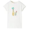 vidaXL Kinder-T-Shirt Ecru 116