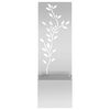 vidaXL Garten Sichtschutz-Leinwand Floral Silber 50 x 32 x 150 cm