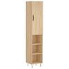 vidaXL Highboard Sonoma-Eiche 34,5x34x180 cm Holzwerkstoff