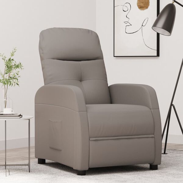 vidaXL Relaxsessel Taupe Stoff