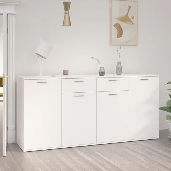 vidaXL Sideboard Weiß 160x36x75 cm Holzwerkstoff