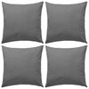 vidaXL Gartenkissen 4 Stk. 45 x 45 cm Grau