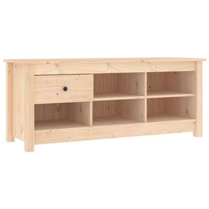 vidaXL Schuhschrank 110x38x45,5 cm Massivholz Kiefer