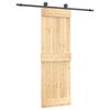 vidaXL Schiebet&uuml;r mit Beschlag 70x210 cm Massivholz Kiefer