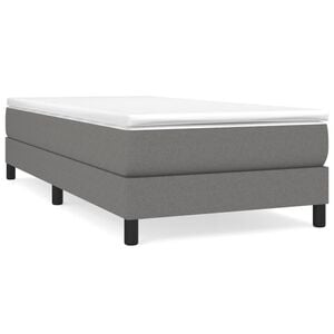 vidaXL Boxspringbettgestell Dunkelgrau 80x200 cm Stoff