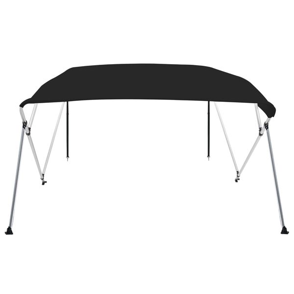 vidaXL 4-Bow Bimini-Top Schwarz 243x196x137 cm