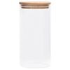 vidaXL Vorratsgläser mit Bambusdeckel 4 Stk. 1200 ml
