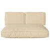 vidaXL Kissenset 3 pcs Beige Oxford-Stoff