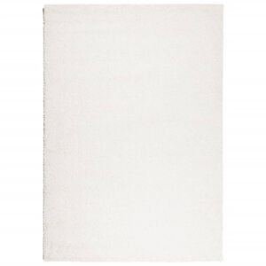vidaXL Teppich Shaggy Hochflor Modern Creme 120x170 cm