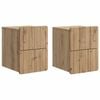 vidaXL Wandmontierter Nachttisch 2 pcs Artisan-Eiche 33 x 34,5 x 43 cm
