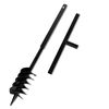 vidaXL Bohrer mit Griff 120 mm Doppelspirale Schwarz