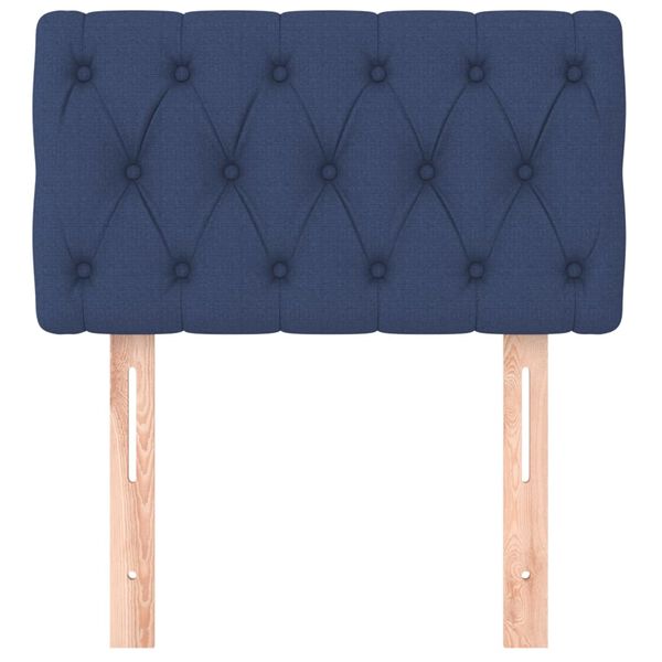 vidaXL Kopfteil Blau 80x7x78/88 cm Stoff