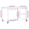 vidaXL TV-Schrank Weiß 68x39x43,5 cm Stahl