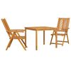 vidaXL Garten Essgruppe 3 Stk. Braun Massivholz Akazie